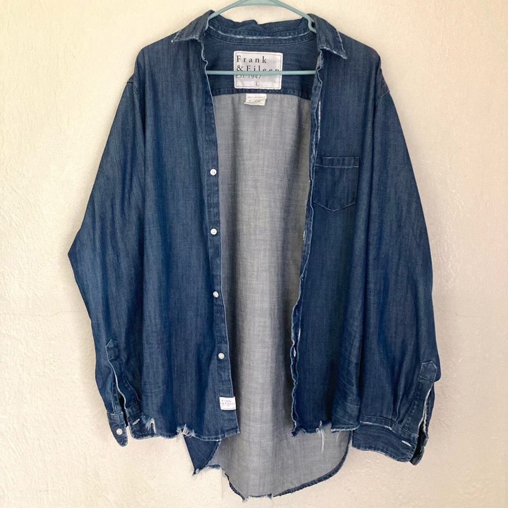 Frank & Eileen — 100% Cotton Denim Long Sleeve —Large